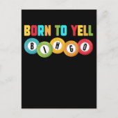 ビンゴプレイヤーおもしろいビンゴ中毒ユーモア ポストカード (正面)