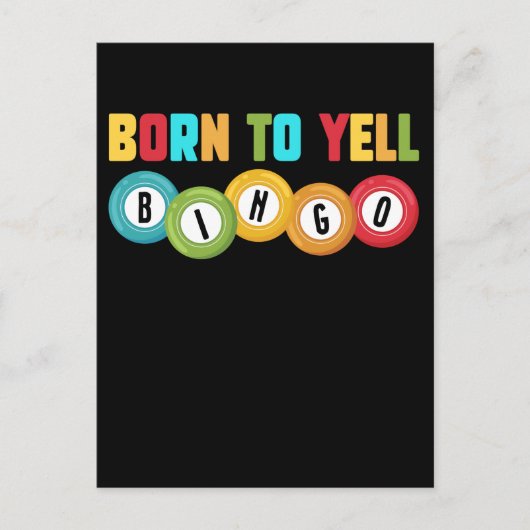 ビンゴプレイヤーおもしろいビンゴ中毒ユーモア ポストカード (正面)