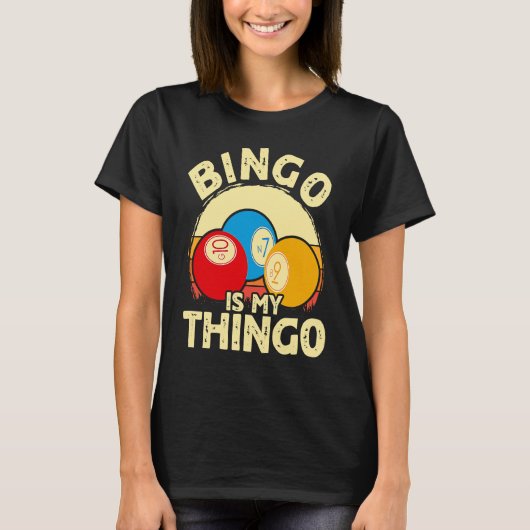 ビンゴプレイヤービンゴは私のThingo Tシャツ (正面)