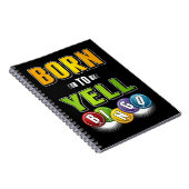 ビンゴプレイヤーユーモア男性女性ビンゴおもしろいー ノートブック (右側)