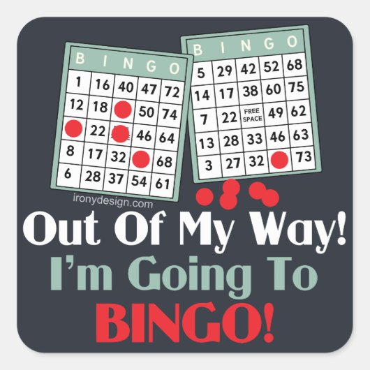 ビンゴプレイヤー スクエアシール (正面)