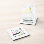 ビンゴプレイヤーJesus Faith Christian I Love Jesus An コースター (右側)