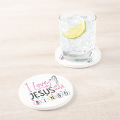 ビンゴプレイヤーJesus Faith Christian I Love Jesus An コースター (側面)