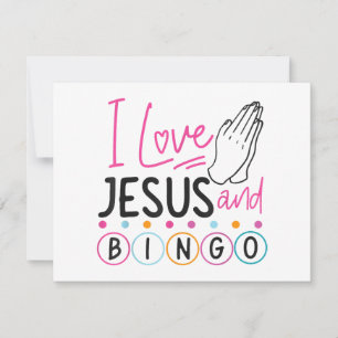 ビンゴプレイヤーJesus Faith Christian I Love Jesus An サンキューカード