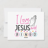 ビンゴプレイヤーJesus Faith Christian I Love Jesus An シーズンカード (裏面)