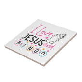 ビンゴプレイヤーJesus Faith Christian I Love Jesus An タイル (側面)