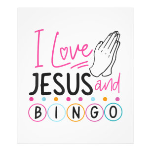 ビンゴプレイヤーJesus Faith Christian I Love Jesus An フォトプリント