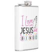 ビンゴプレイヤーJesus Faith Christian I Love Jesus An フラスク (右)