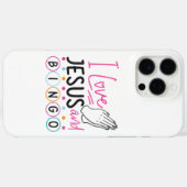 ビンゴプレイヤーJesus Faith Christian I Love Jesus An Case-Mate iPhoneケース (裏面 (横))