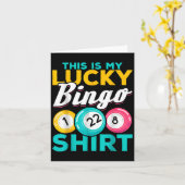 ビンゴプレーヤーこれは私の幸運なビンゴおもしろいビンゴ私 カード (黄色い花)