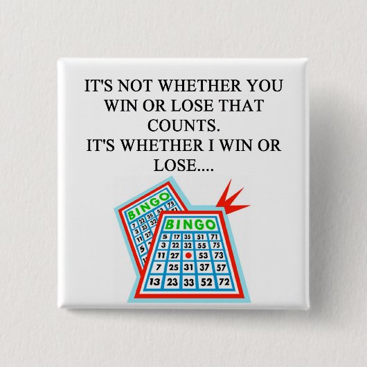 ビンゴプレーヤーのギフト 缶バッジ (正面)