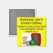 ビンゴプレーヤーのジョーク マグネット (正面/裏面)