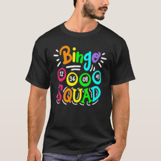 ビンゴプレーヤーカジノ女性男性かわいいビンゴ部 Tシャツ