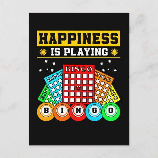 ビンゴプレーヤービンゴ賭博 ポストカード (正面)