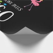 ビンゴプレーヤー、フラミンゴ、ビンゴボール ラッピングペーパー (角)