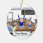 ビンゴプレーヤー-男性 セラミックオーナメント (左)