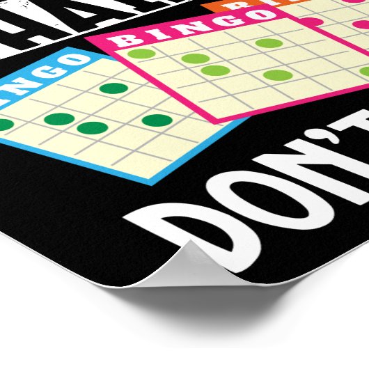 ビンゴヘアはラッキー気になおもしろい賭博 ポスター (角)