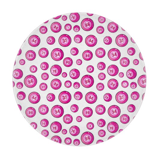 ビンゴボールおもしろい カッティングボード (正面)