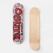 ビンゴボールに対するビンゴ「名前」 スケートボード (正面)