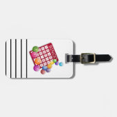 ビンゴボール付きビンゴカード ラゲッジタグ (正面横)