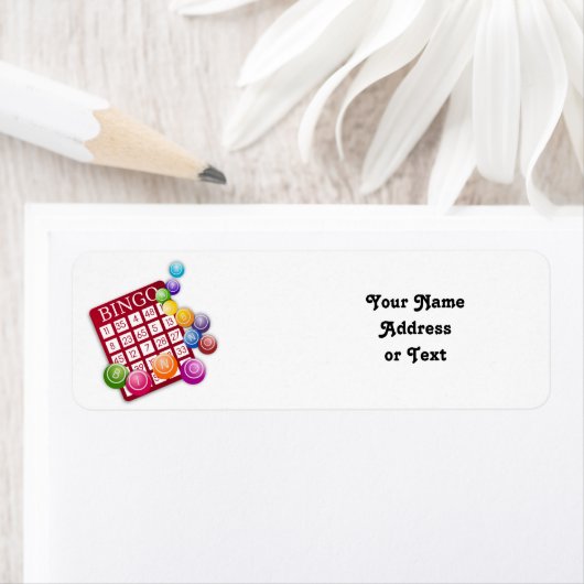 ビンゴボール付きビンゴカード ラベル (インサイチュ)