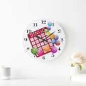 ビンゴボール付きビンゴカード ラージ壁時計 (ホーム)