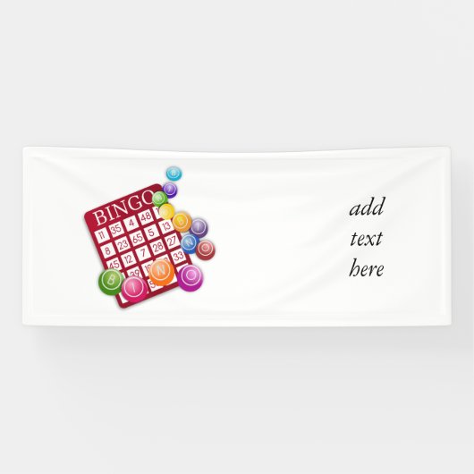 ビンゴボール付きビンゴカード 横断幕 (横)