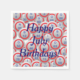 ビンゴボール スタンダードカクテルナプキン