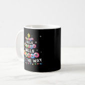 ビンゴボール ビンゴでいっぱい コーヒーマグカップ (正面左)