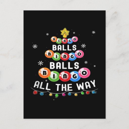 ビンゴボール ビンゴ オール ザ ウェイ ポストカード (正面)