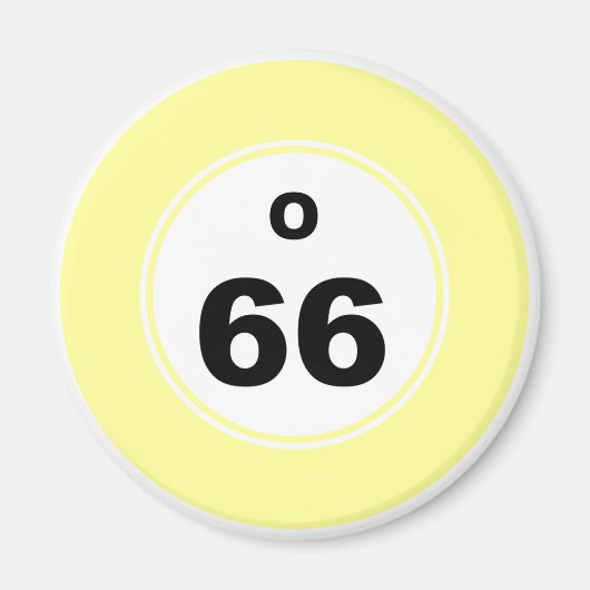 ビンゴボールO マグネット (正面)