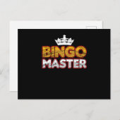 ビンゴマスターラッキーゲームプレーヤー賭博ギャンブラーGi ポストカード (正面/裏面)