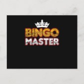 ビンゴマスターラッキーゲームプレーヤー賭博ギャンブラーGi ポストカード (正面)
