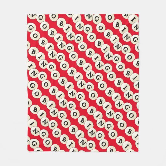 ビンゴワードアートフリースブランケット フリースブランケット (正面)
