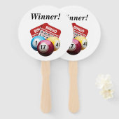 ビンゴ勝者ハンドヘルドファン ハンドファン (正面&裏面)