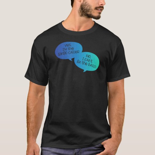ビンゴ呼び出し元ビンゴボールビンゴ Tシャツ (正面)