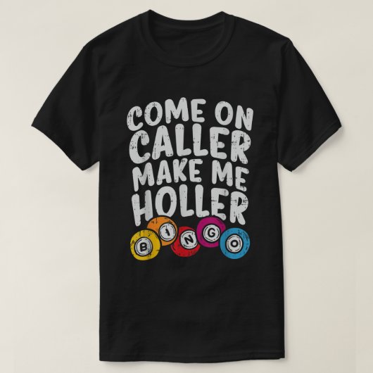 ビンゴ好きなゲーマー向けの面白いビンゴTシャツ Tシャツ (デザイン正面)
