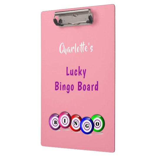 ビンゴ恋人たちパーソナライズされたが幸運なビンゴボードクリップボ クリップボード (左)