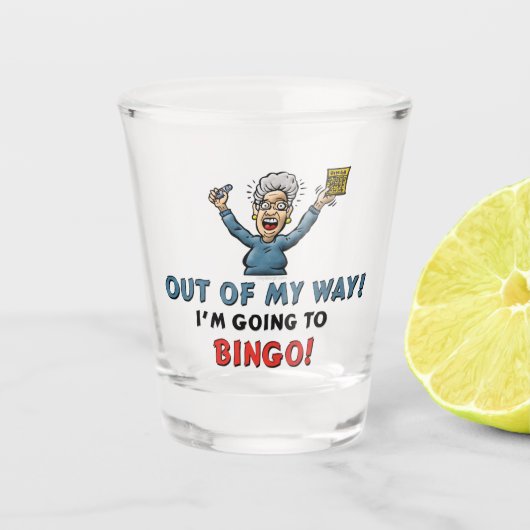 ビンゴ愛好家 ショットグラス (正面)