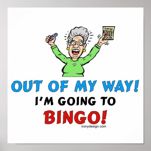 ビンゴ愛好家 ポスター (正面)