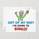 ビンゴ愛好家 ポストカード (正面/裏面)