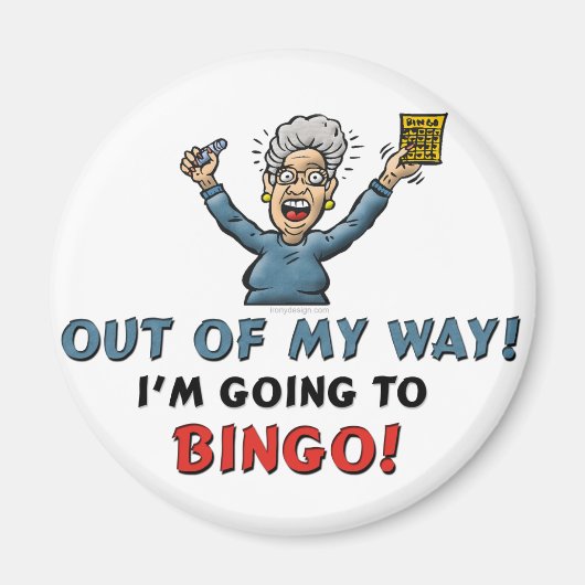 ビンゴ愛好家 マグネット (正面)