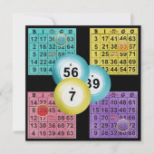 ビンゴ招待状 招待状 (正面)