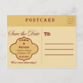 ビンゴ日付ポストカードの保存 案内ポストカード (裏面)