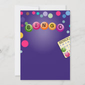 ビンゴ楽しい夜の招待金集め 招待状 (裏面)