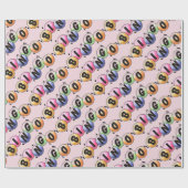 ビンゴ淡い色のピンク包装紙 ラッピングペーパー (フラット)
