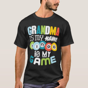 ビンゴ祖母ラッキー祖母ナナナミミ女性 Tシャツ