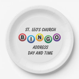 ビンゴ紙プレート ペーパープレート