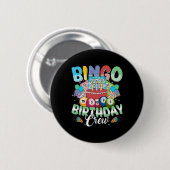 ビンゴ誕生日クルーBingo Playerビンテージクリスマス 缶バッジ (正面&裏面)