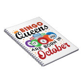 ビンゴ誕生日ビンゴクイーン生まれは10月に ノートブック (右側)